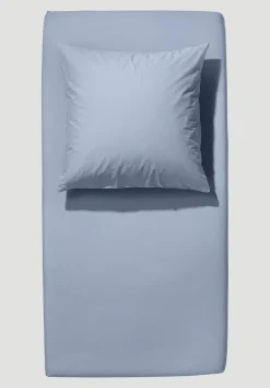 hessnatur Jersey Spannbettlaken aus reiner Bio-Baumwolle von himmelblau Hot