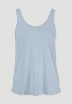 hessnatur Jersey Top Relaxed aus TENCEL™ Lyocell mit Bio-Baumwolle von perlblau Clearance