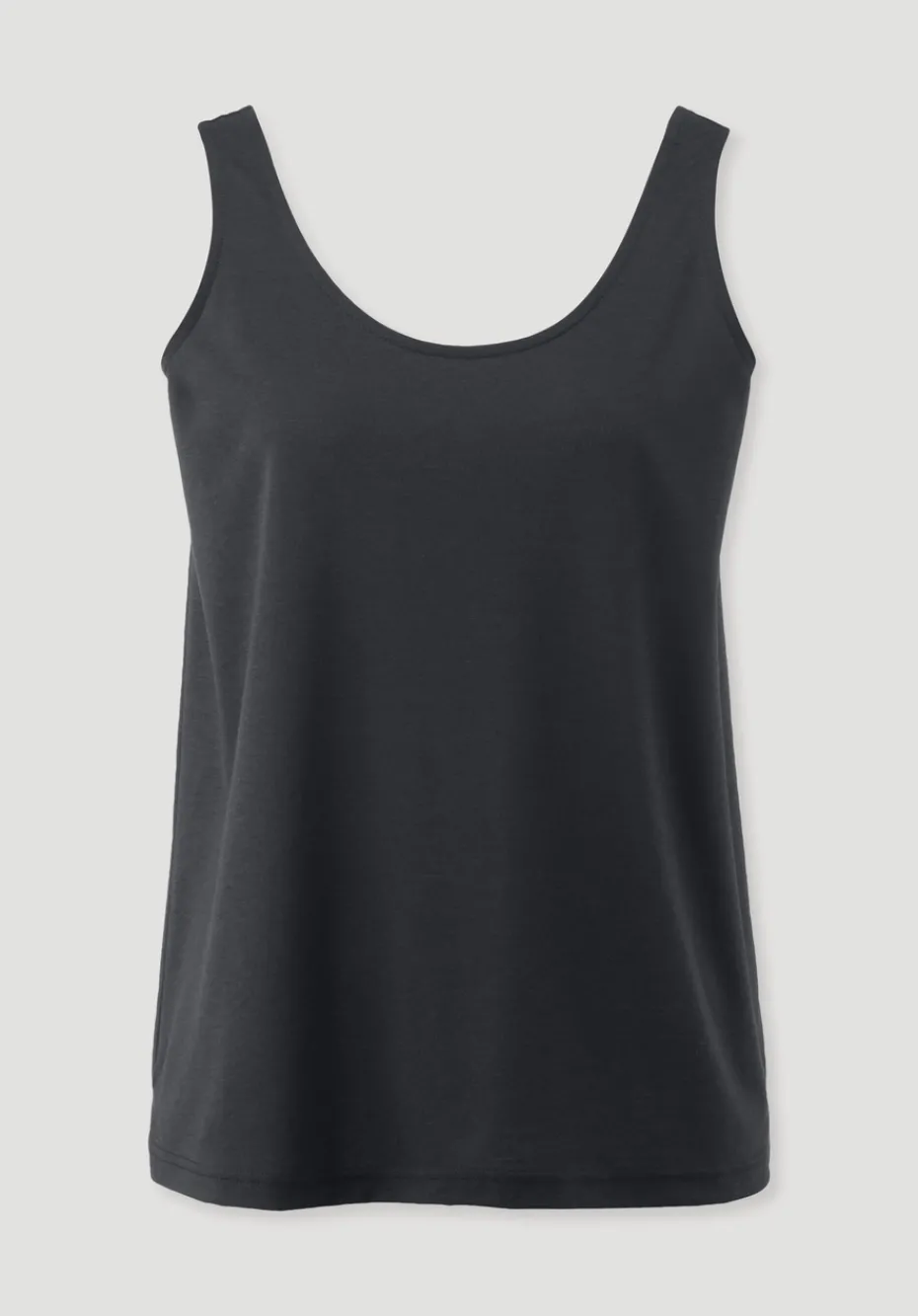 hessnatur Jersey Top Relaxed aus TENCEL™ Lyocell mit Bio-Baumwolle von schwarz Online