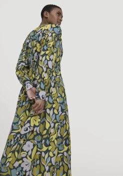 hessnatur Kleid Knöchellang Regular aus LENZING™ ECOVERO™ Satin von dunkles petrol Discount