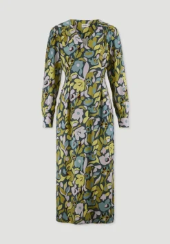 hessnatur Kleid Knöchellang Regular aus LENZING™ ECOVERO™ Satin von dunkles petrol Discount