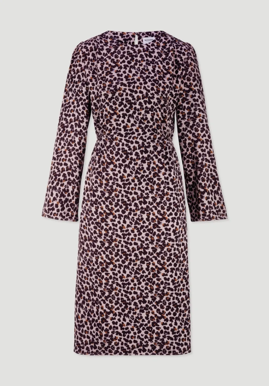 hessnatur Kleid Kniebedeckend Regular aus LENZING™ ECOVERO™ Satin von rosé