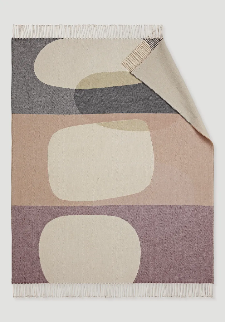 hessnatur Lambswool Plaid PIRO aus reiner Bio-Schurwolle von travertin Outlet