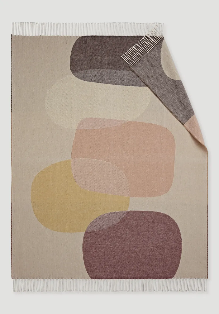 hessnatur Lambswool Plaid PIRO aus reiner Bio-Schurwolle von travertin Outlet