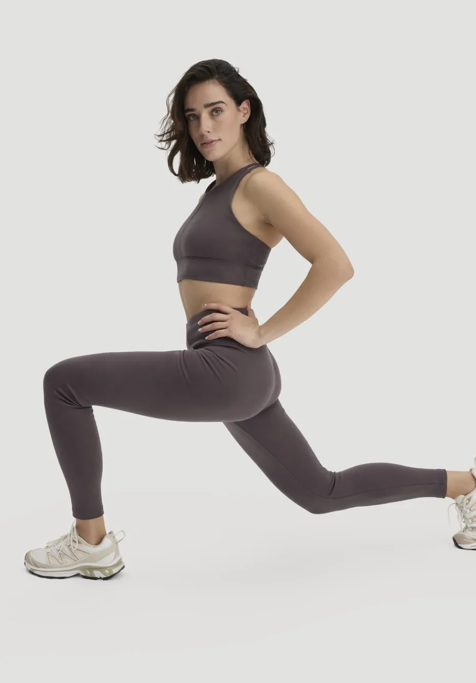 hessnatur Leggings High Waist ACTIVE COMFORT aus Bio-Baumwolle von mauvebraun Online