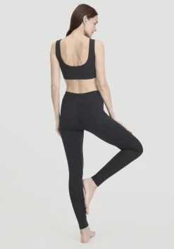 hessnatur Leggings Medium Cut ACTIVE LIGHT aus Bio-Baumwolle von schwarz New