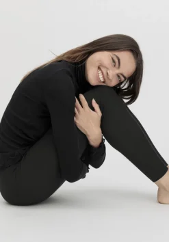 hessnatur Leggings WARM TOUCH mit Bio-Merinowolle und TENCEL™ Lyocell von schwarz Best