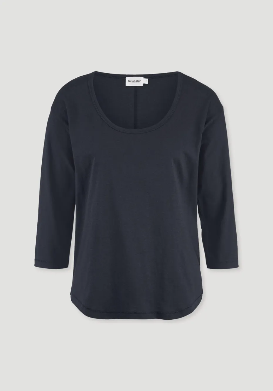 hessnatur Light Slub Longsleeve Relaxed aus reiner Bio-Baumwolle von marine Online