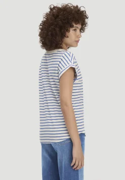 hessnatur Light Slub Streifen T-Shirt Relaxed aus reiner Bio-Baumwolle von kornblume New