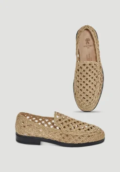 hessnatur Loafer aus Bast von goldsand Online