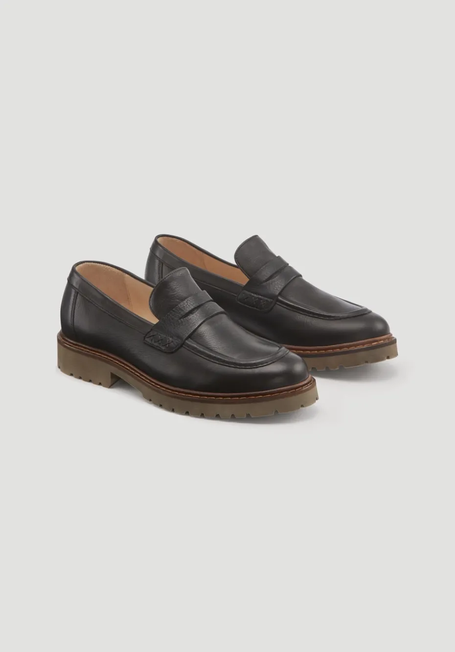hessnatur Loafer aus chromfrei gegerbtem Leder von mokka Best