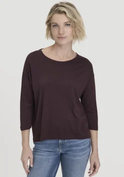 hessnatur Longsleeve Oversize aus TENCEL™ Lyocell mit Bio-Baumwolle von schwarzbeere Best