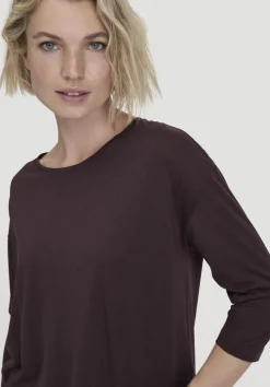 hessnatur Longsleeve Oversize aus TENCEL™ Lyocell mit Bio-Baumwolle von schwarzbeere Best