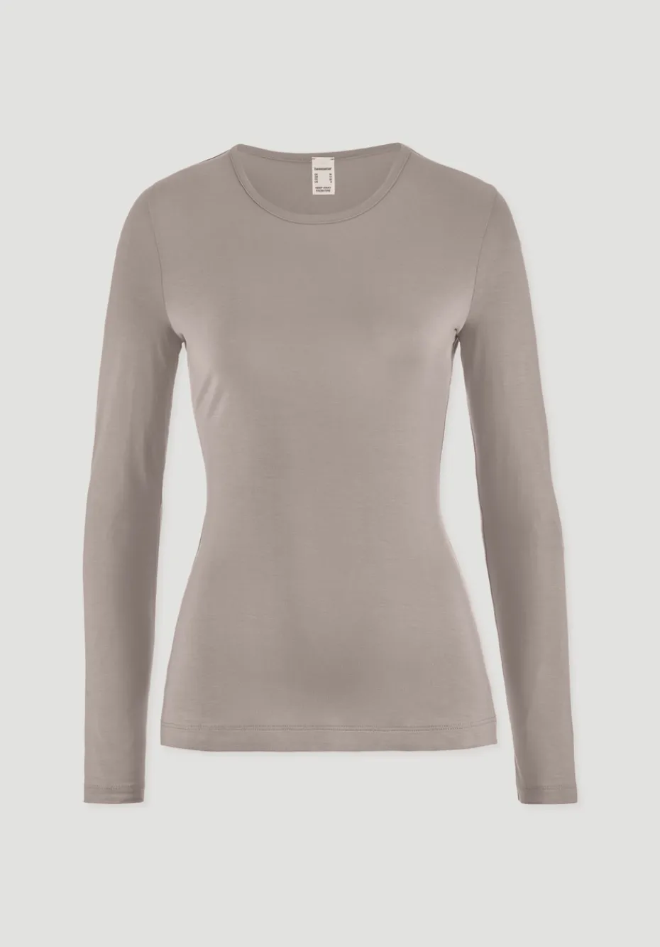 hessnatur Longsleeve PURE FLOW aus TENCEL™ Modal von mandelbraun New