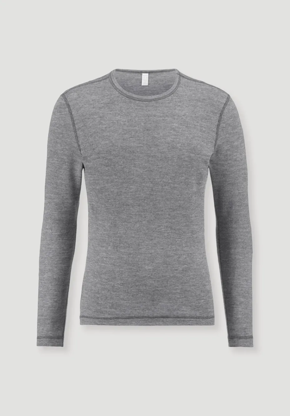 hessnatur Longsleeve PURE FUNCTION mit Bio-Merinowolle und Seide von anthrazit Outlet