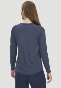 hessnatur Longsleeve Regular ACTIVE COMFORT aus TENCEL™ Lyocell von mitternachtsblau