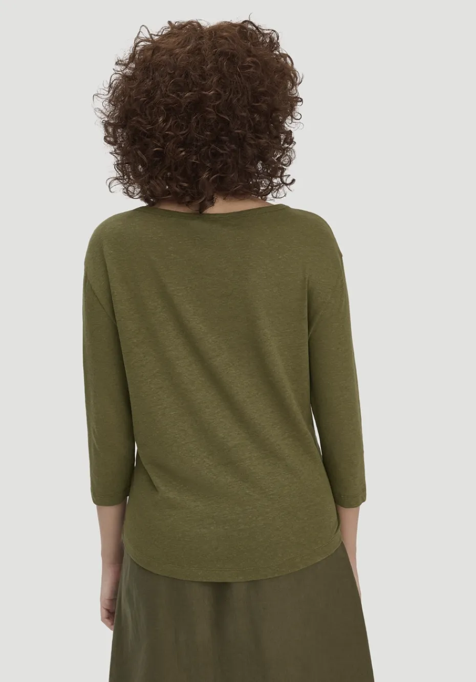 hessnatur Longsleeve Relaxed aus Leinen mit reiner Bio-Baumwolle von goldoliv Discount