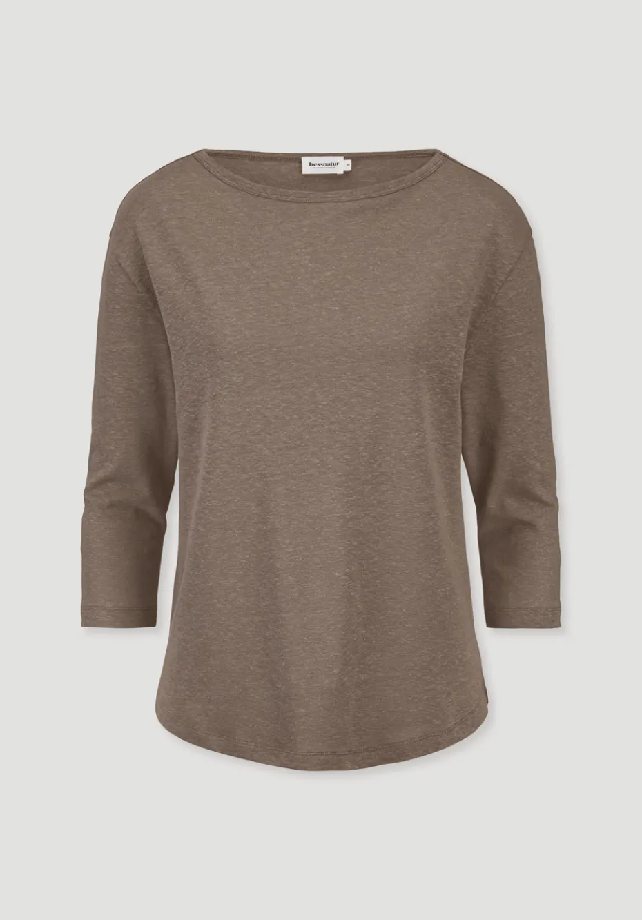 hessnatur Longsleeve Relaxed aus Leinen mit reiner Bio-Baumwolle von mocca Discount
