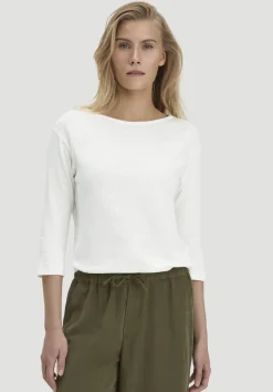hessnatur Longsleeve Relaxed aus Leinen mit reiner Bio-Baumwolle von naturweiss Discount