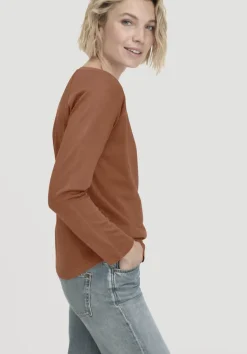 hessnatur Longsleeve Relaxed aus reiner Bio-Baumwolle von rost New