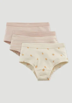 hessnatur Mädchen Panty Regular Cut im 3er-Pack aus Bio-Baumwolle von cremerosa New