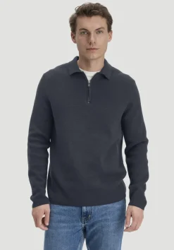 hessnatur Milano Strick Polo Regular aus Bio-Baumwolle und Bio-Schurwolle von marine Sale