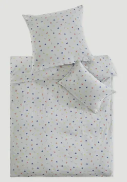 hessnatur Musselin Bettwäsche aus reiner Bio-Baumwolle von nordisch blau Outlet
