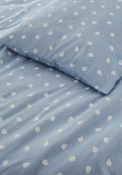 hessnatur Musselin Bettwäsche aus reiner Bio-Baumwolle von graublau Sale