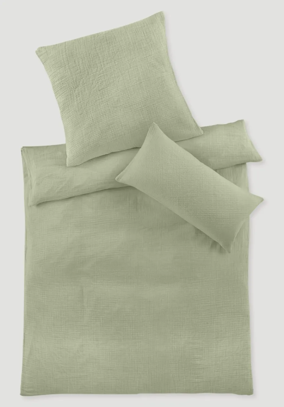 hessnatur Musselin Bettwäsche-Set aus reiner Bio-Baumwolle von pastelloliv Outlet