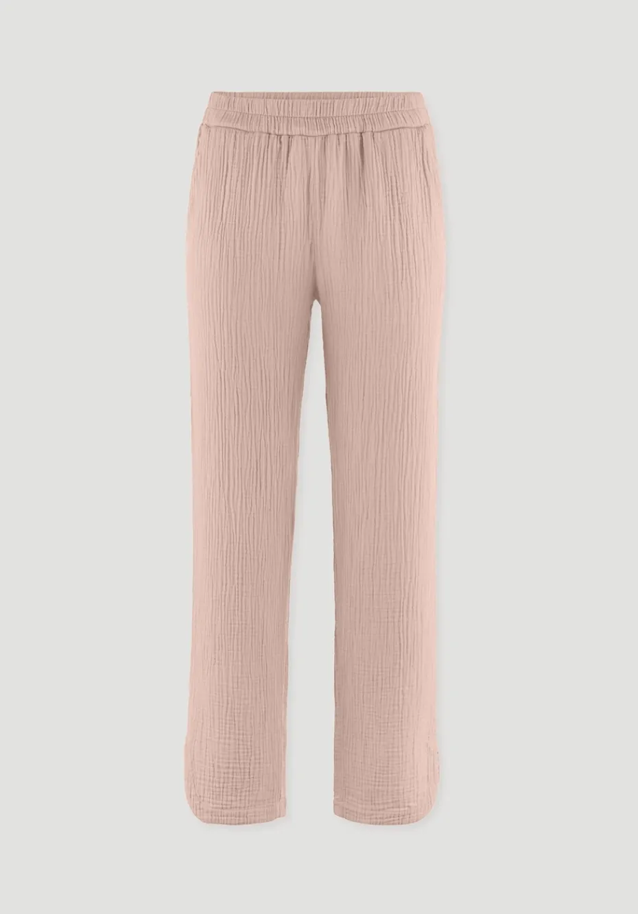 hessnatur Musselin Schlafhose Regular PURE COMFORT aus reiner Bio-Baumwolle von cremerosa Sale
