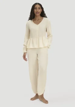 hessnatur Musselin Schlafhose Regular PURE COMFORT aus reiner Bio-Baumwolle von natur Outlet
