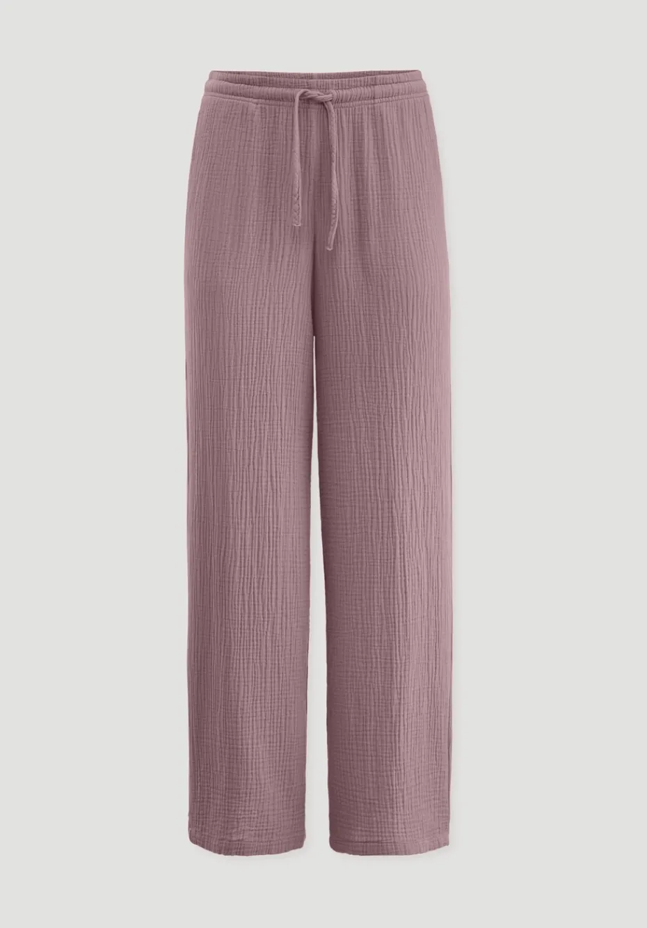 hessnatur Musselin Schlafhose Relaxed PURE COMFORT aus reiner Bio-Baumwolle von altrosa