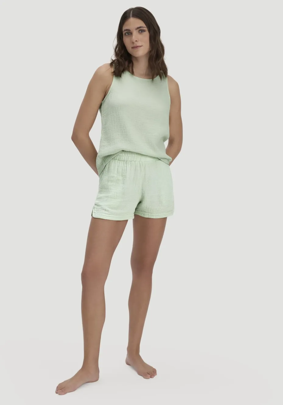 hessnatur Musselin Schlafshorts PURE COMFORT aus reiner Bio-Baumwolle von liliengrün Online