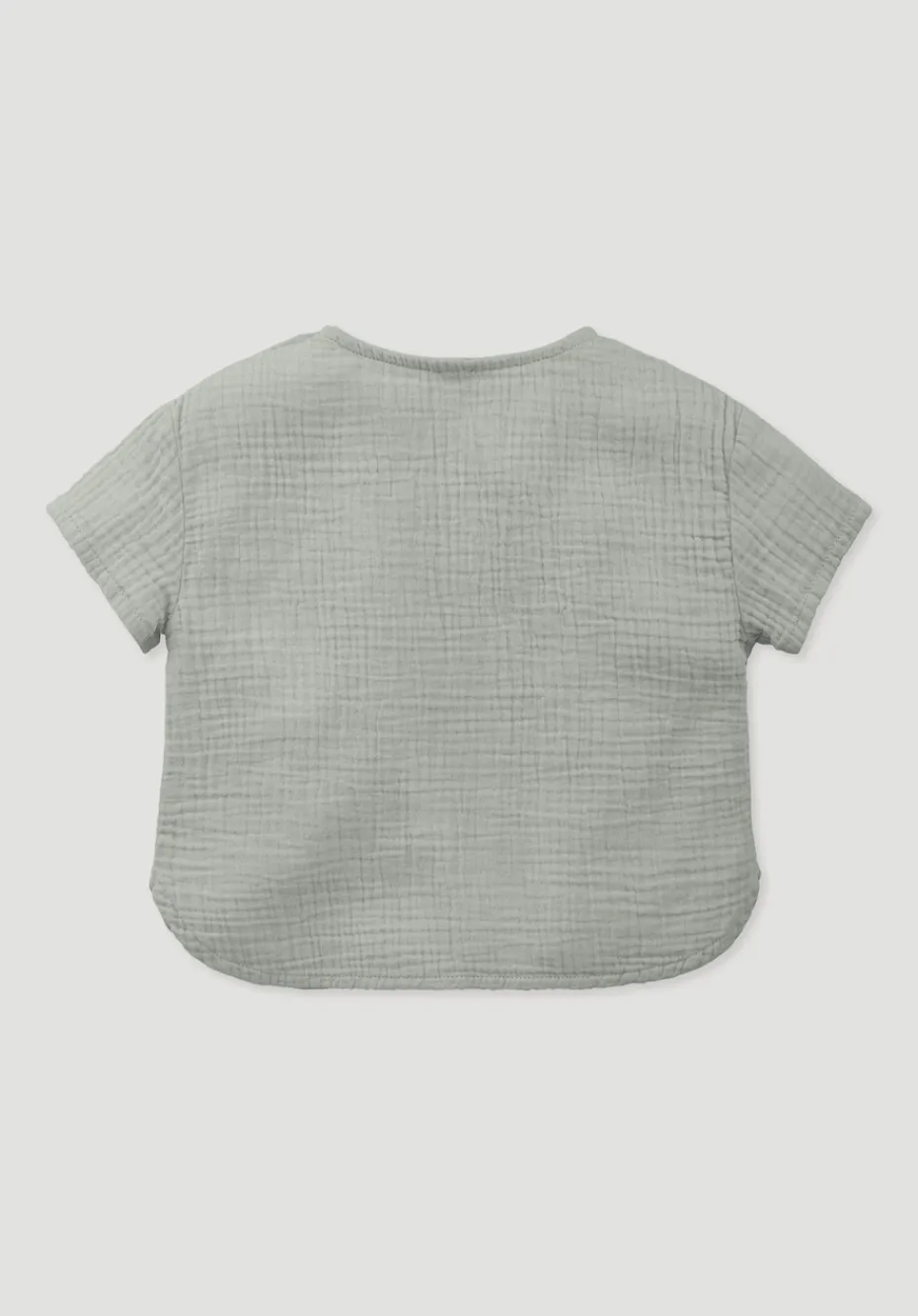 hessnatur Musselin Shirt aus reiner Bio-Baumwolle von nebelgrau Discount