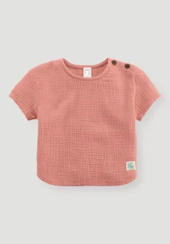 hessnatur Musselin Shirt aus reiner Bio-Baumwolle von rosé Sale