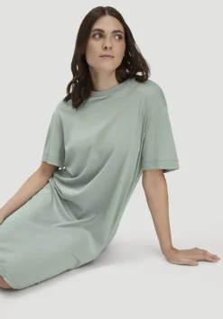 hessnatur Nachthemd PURE COTTON aus reiner Bio-Baumwolle von mattgrün Best