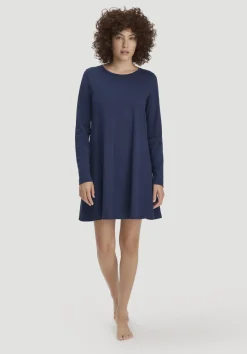 hessnatur Nachthemd PURE COTTON aus reiner Bio-Baumwolle von dunkelblau Online