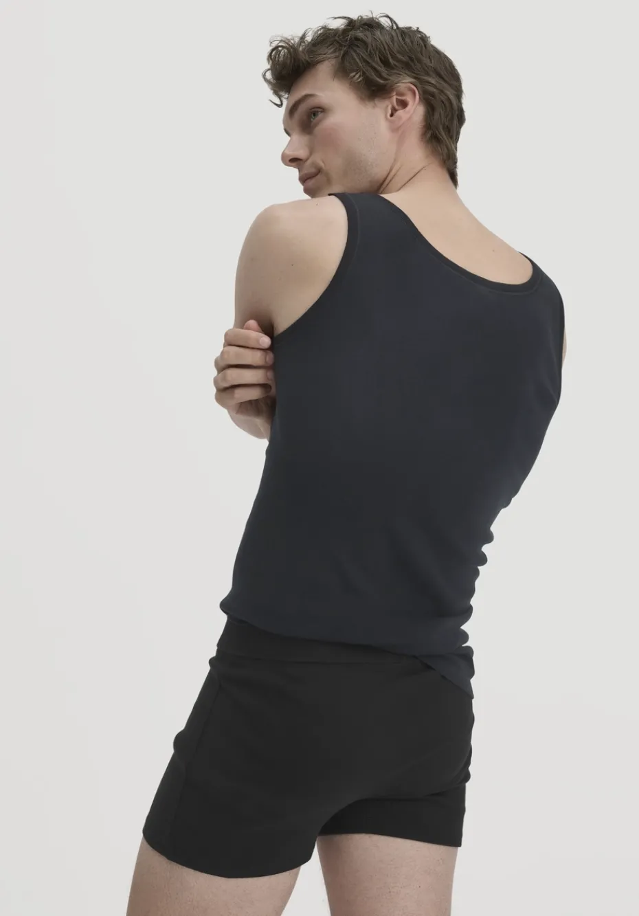 hessnatur Pants Regular Cut im 2er-Pack PURE NATURE aus reiner Bio-Baumwolle von schwarz Outlet