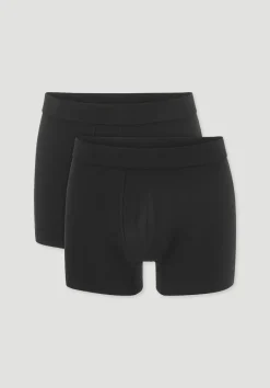 hessnatur Pants Regular Cut im 2er-Pack PURE NATURE aus reiner Bio-Baumwolle von schwarz Outlet