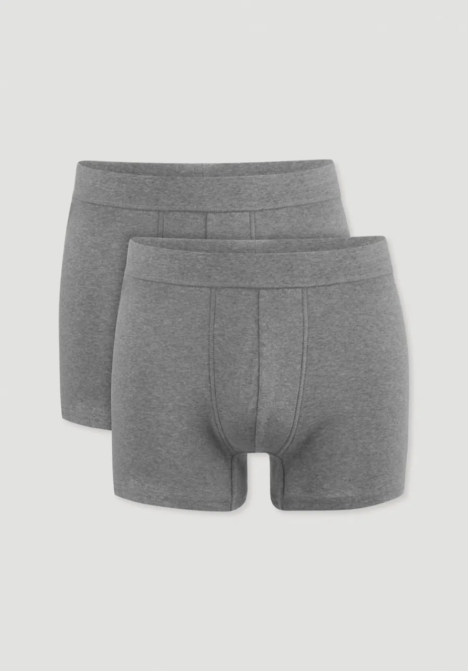 hessnatur Pants Regular Cut im 2er-Pack PURE NATURE aus reiner Bio-Baumwolle von grau Clearance