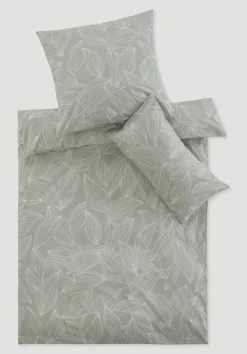 hessnatur Perkal Bettwäsche Set VENNO aus reiner Bio-Baumwolle von morgengrau Outlet