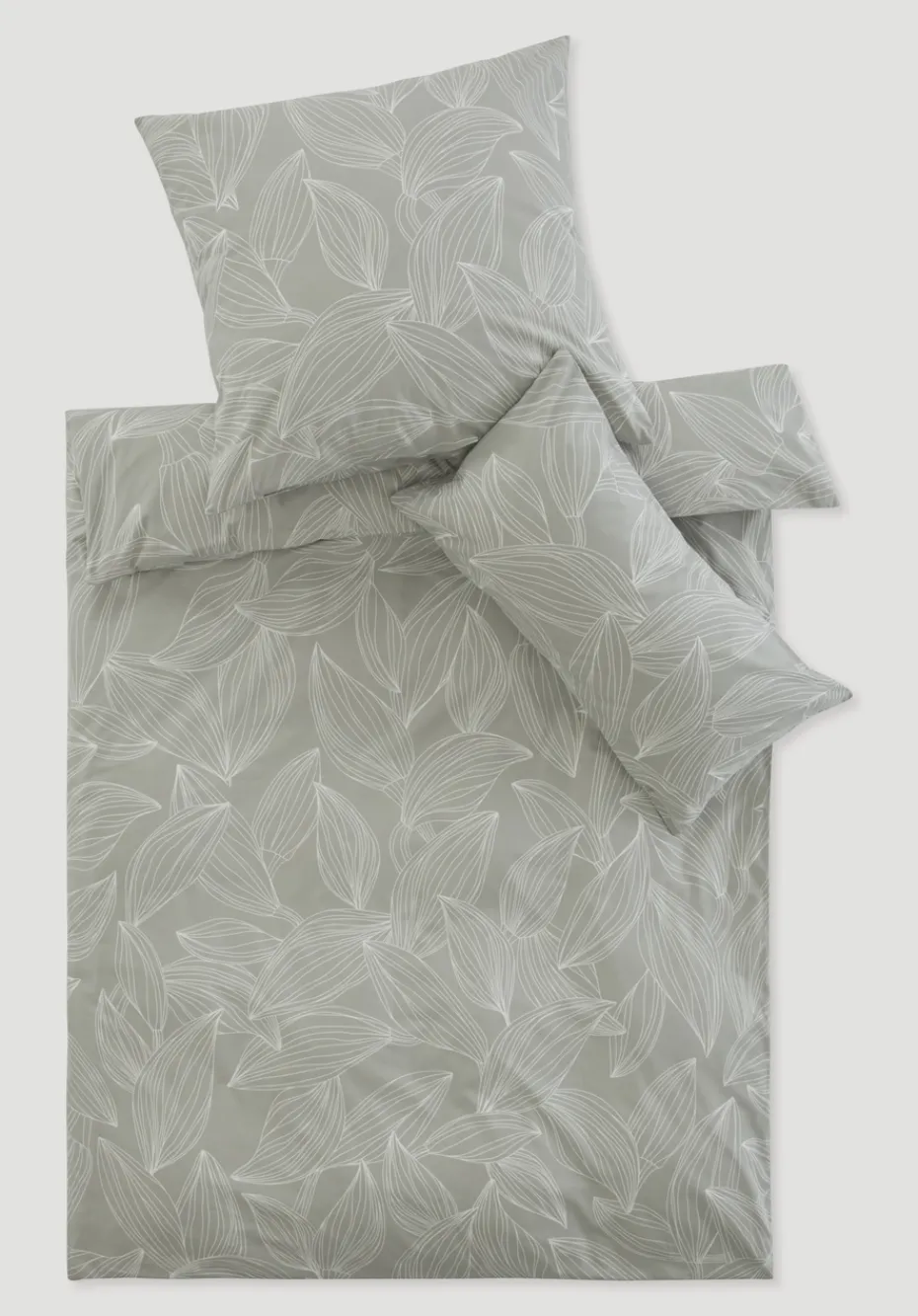 hessnatur Perkal Bettwäsche Set VENNO aus reiner Bio-Baumwolle von morgengrau Outlet