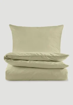 hessnatur Perkal Bettwäsche-Set aus reiner Bio-Baumwolle von pastelloliv New