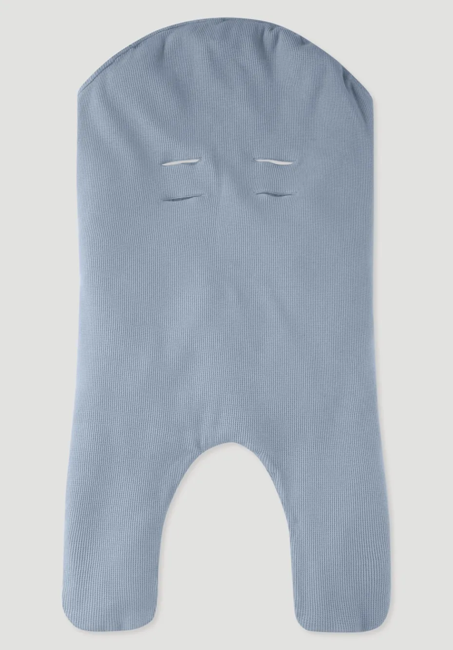 hessnatur Piqué Einschlagdecke aus reiner Bio-Baumwolle von helles jeansblau Discount