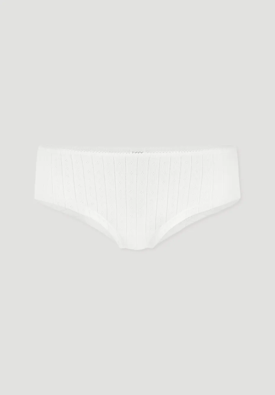 hessnatur Pointelle Panty Regular Cut PURE COTTON aus reiner Bio-Baumwolle von naturweiss New