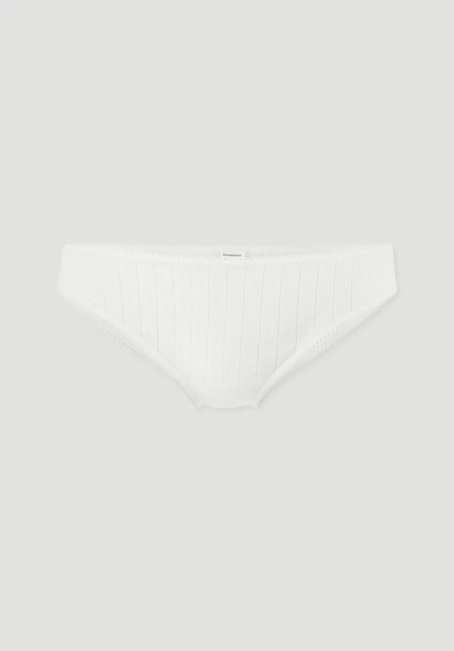 hessnatur Pointelle Slip Regular Cut PURE COTTON aus reiner Bio-Baumwolle von naturweiss Best