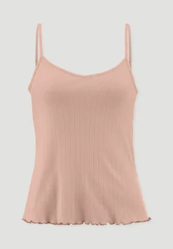 hessnatur Pointelle Spaghetti Top PURE COTTON aus reiner Bio-Baumwolle von cremerosa New