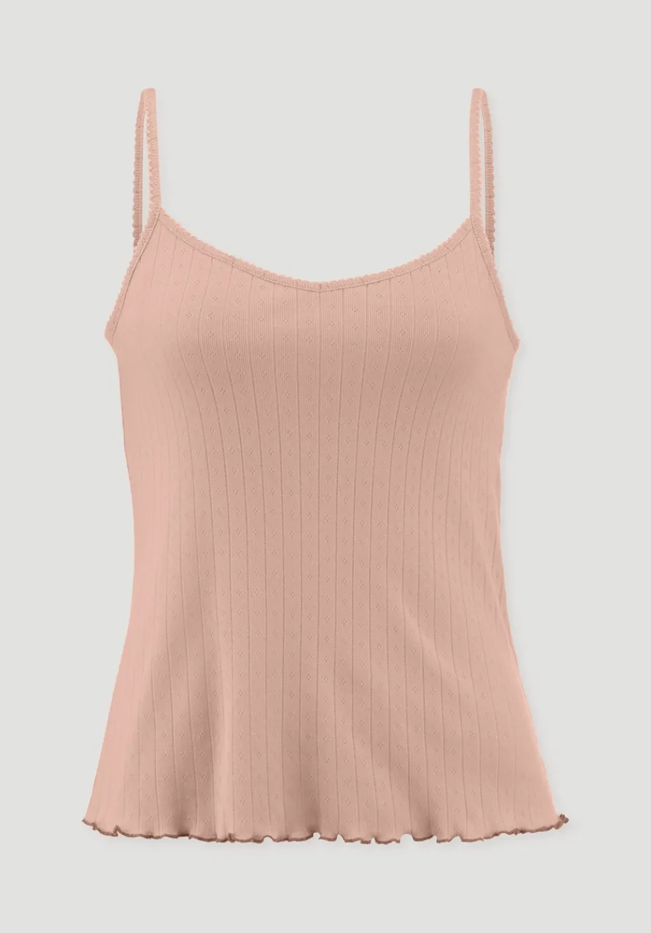 hessnatur Pointelle Spaghetti Top PURE COTTON aus reiner Bio-Baumwolle von cremerosa New