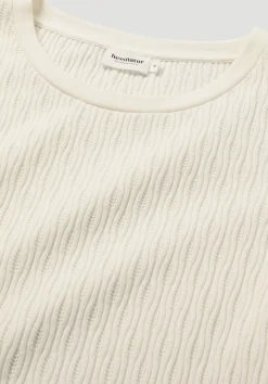 hessnatur Pointelle T-Shirt Regular aus reiner Bio-Baumwolle von cocos Hot