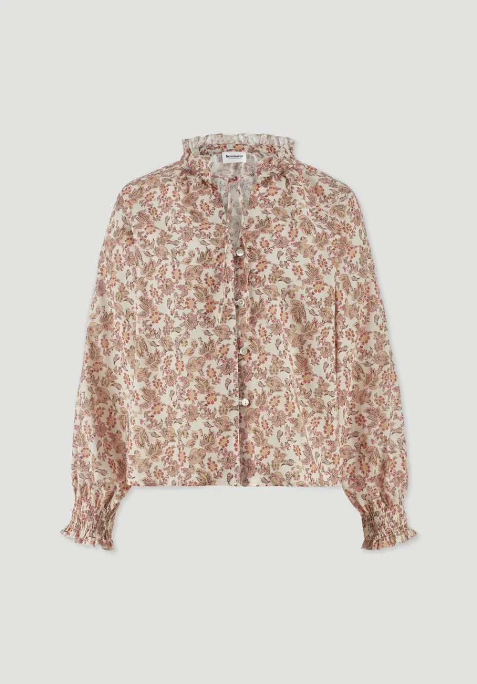 hessnatur Print Bluse Relaxed aus reiner Bio-Baumwolle von cocos Outlet